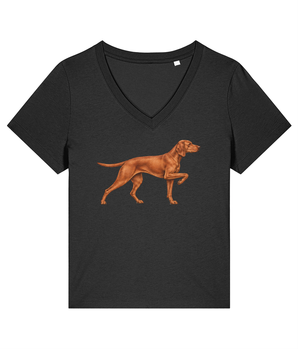 Hungarian Vizsla Women’s V-Neck T-Shirt – Mine is… a Vizsla – LE DOG D’OR